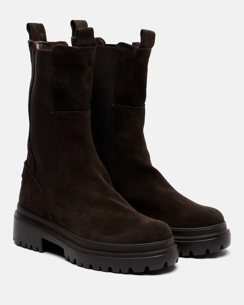Bogner Chelsea Boots Chesa Alpina aus Veloursleder Braun