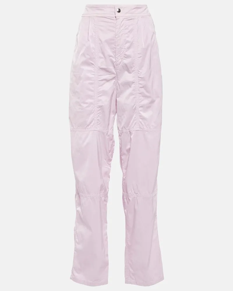 Isabel Marant High-Rise-Hose Rosa