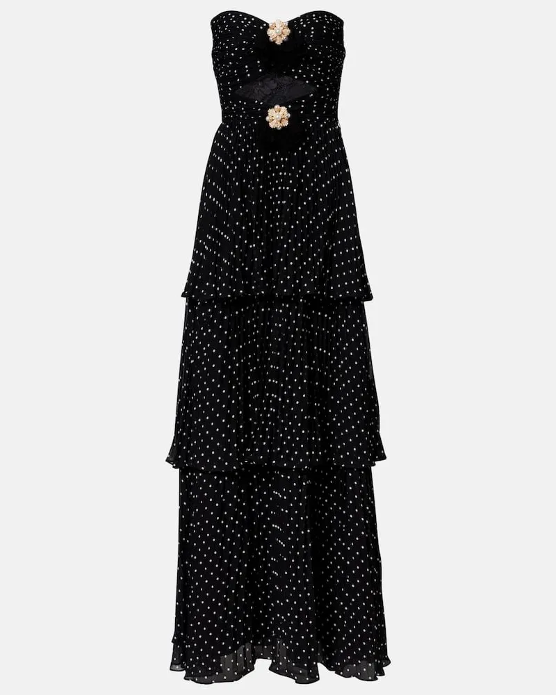 Self-Portrait Verzierte Robe Schwarz