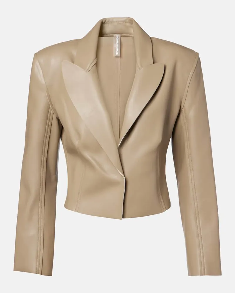 Norma Kamali Cropped-Jacke Grün