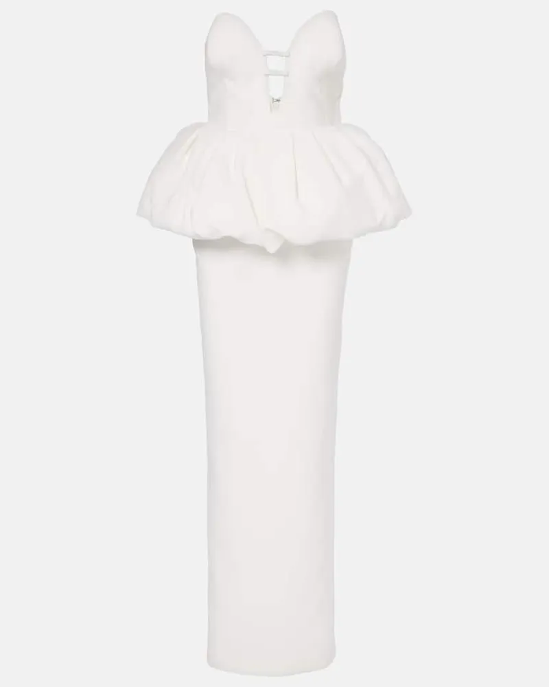 The New Arrivals Ilkyaz Ozel Robe Lia aus Seide Weiß