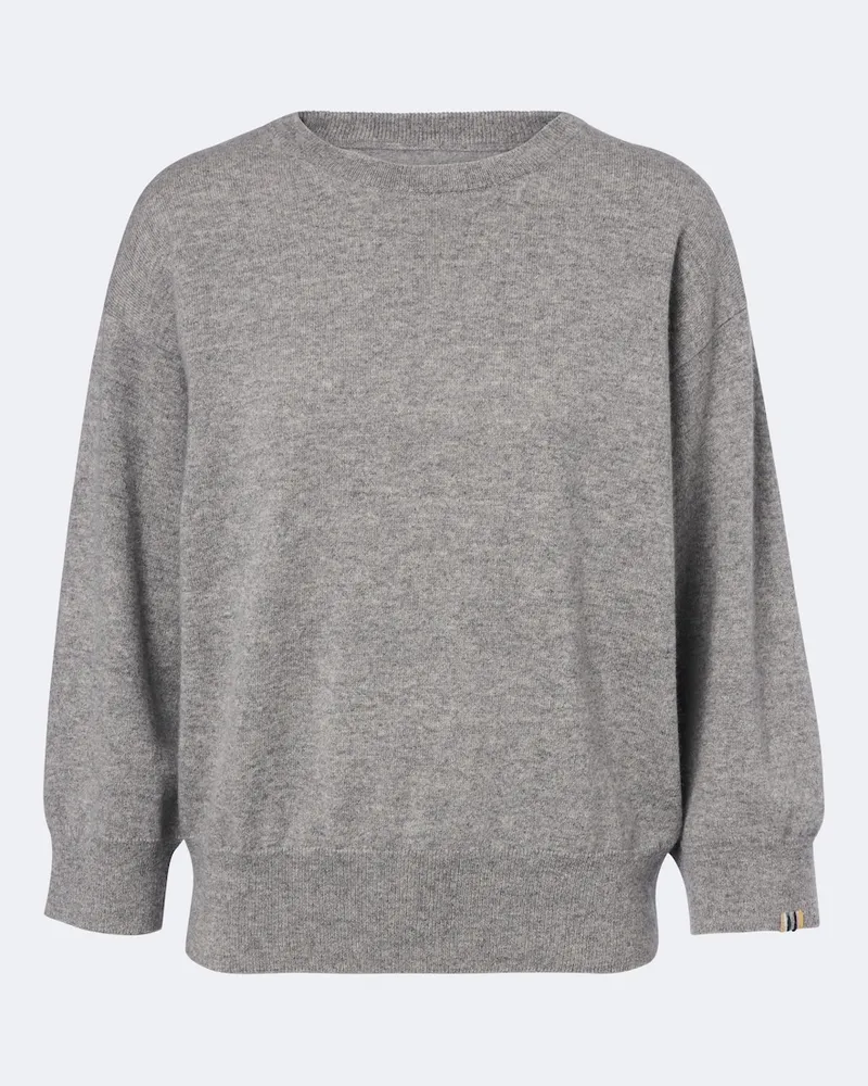 extreme cashmere Pullover N°398 Jewel aus Kaschmir Grau
