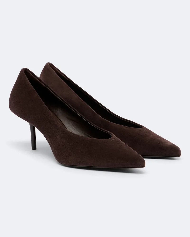 Max Mara Pumps aus Veloursleder Braun