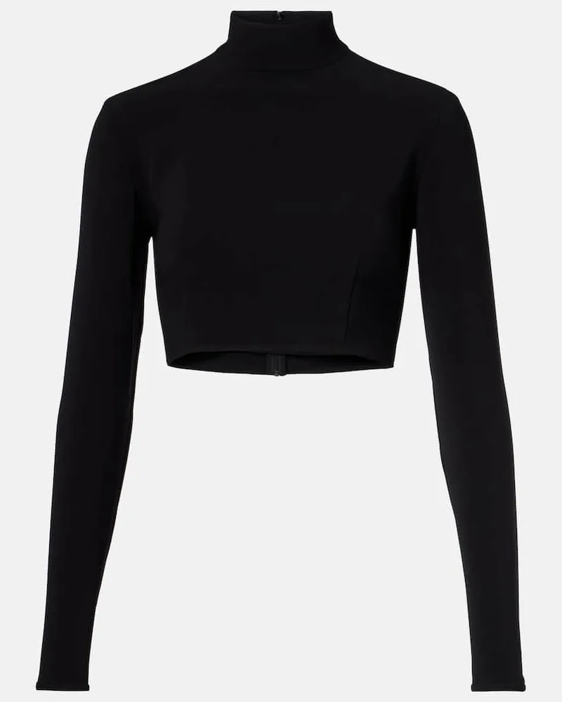 COSTARELLOS Cropped-Top Schwarz