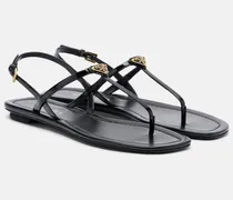 Sandalen aus Lackleder