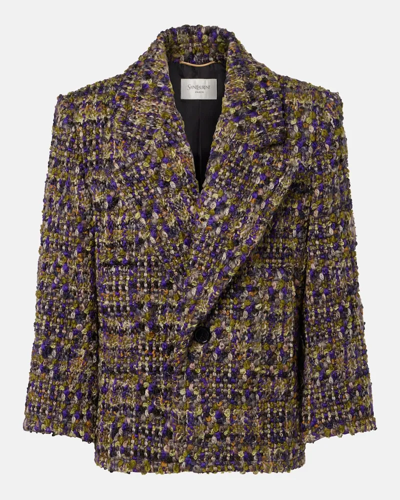Saint Laurent Jacke aus Tweed Multicolor