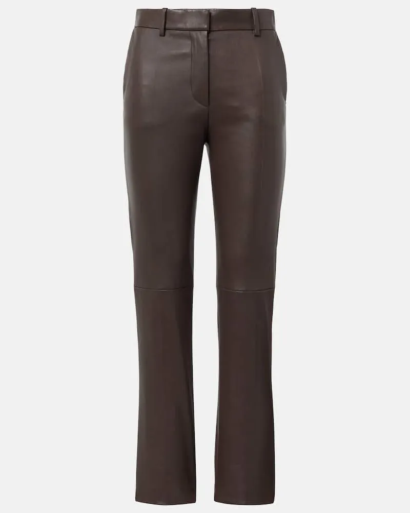 Joseph Gerade Hose Coleman aus Leder Braun