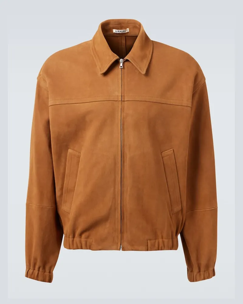 AURALEE Blouson aus Veloursleder Braun