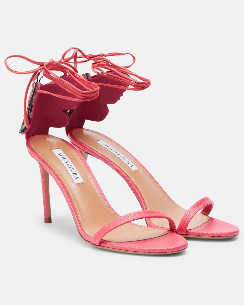 Aquazzura Verzierte Sandalen Papillon Damour Rosa