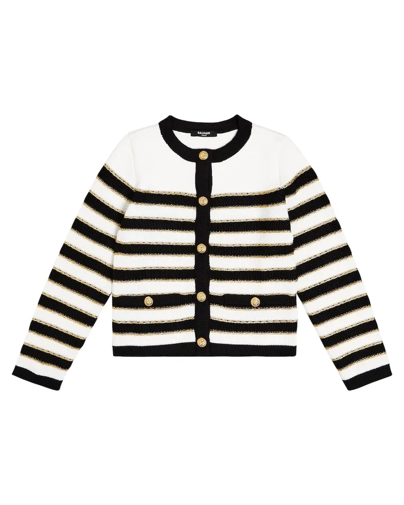 Balmain Cardigan aus einem Wollgemisch Multicolor