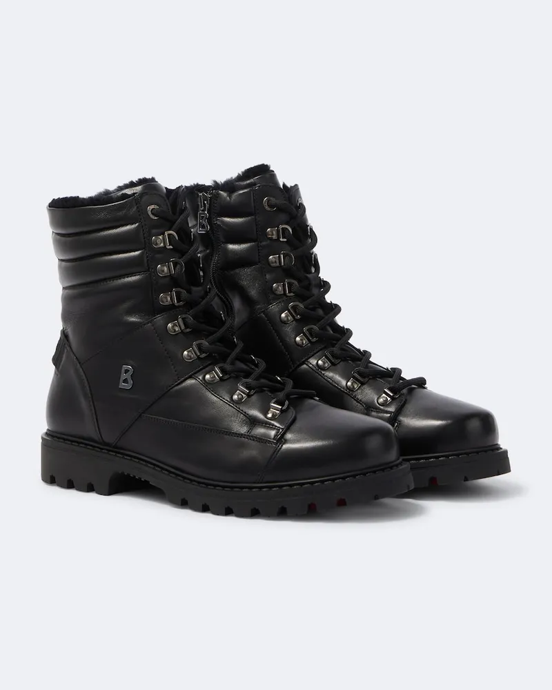 Bogner Schnürstiefel Helsinki aus Leder Schwarz