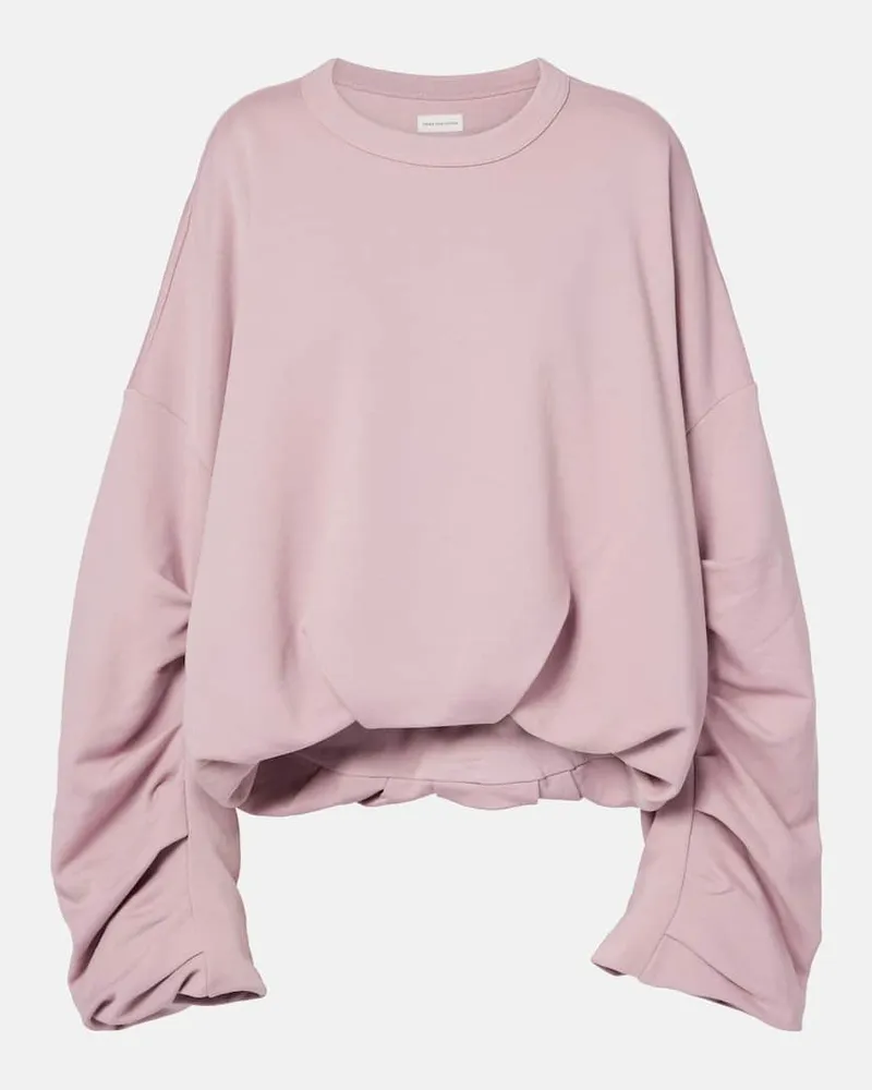 Dries van Noten Sweatshirt aus Baumwolle Rosa