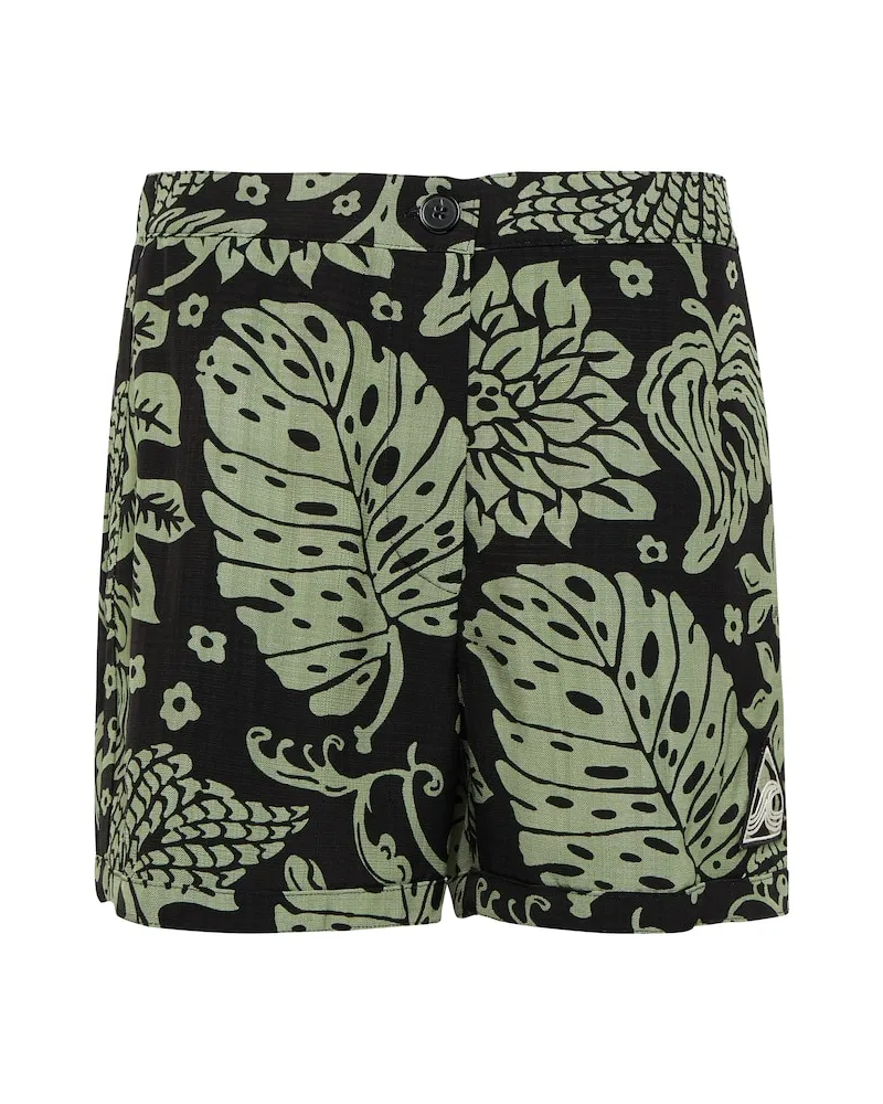 Jil Sander Bedruckte Shorts Grün