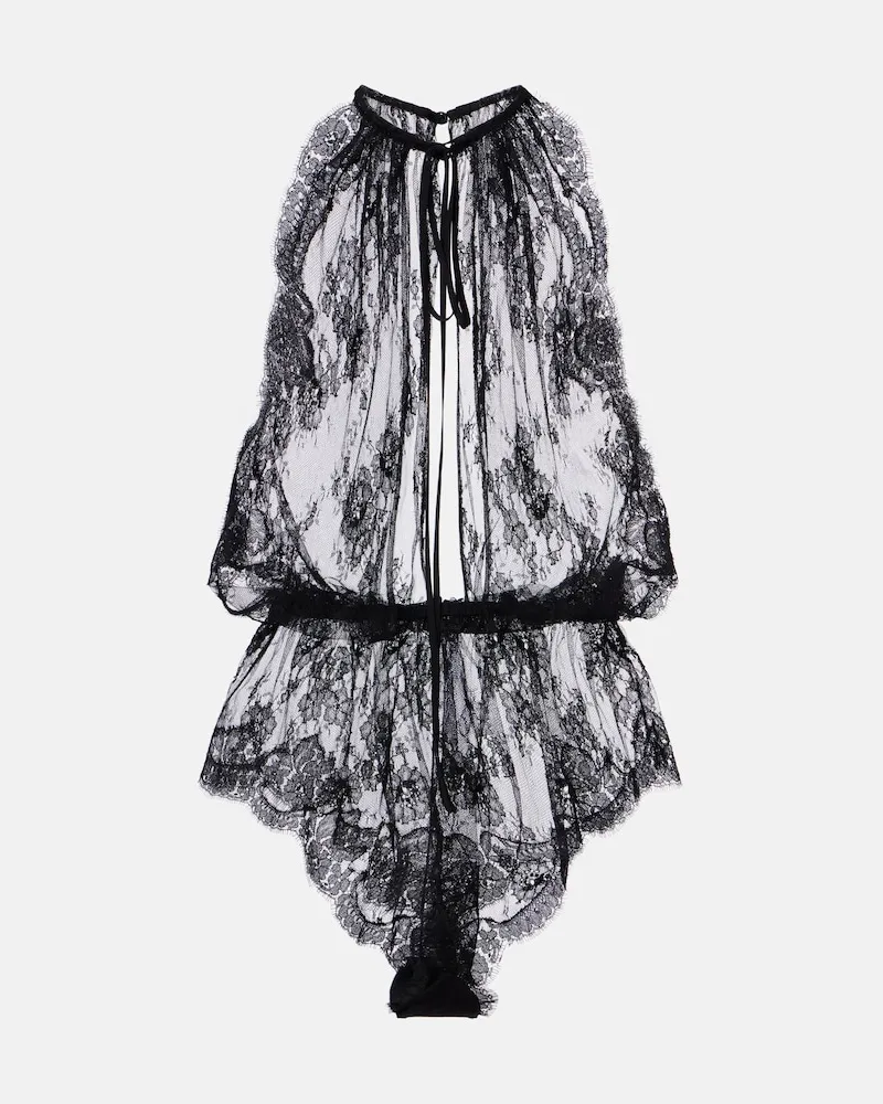 Dolce & Gabbana Body aus Spitze Schwarz