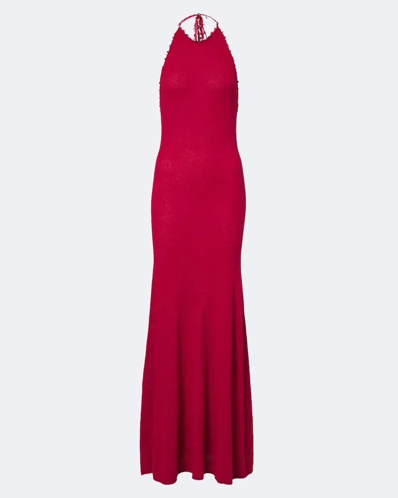 Christopher Esber Robe Beach Quarth aus einem Baumwollgemisch Rot