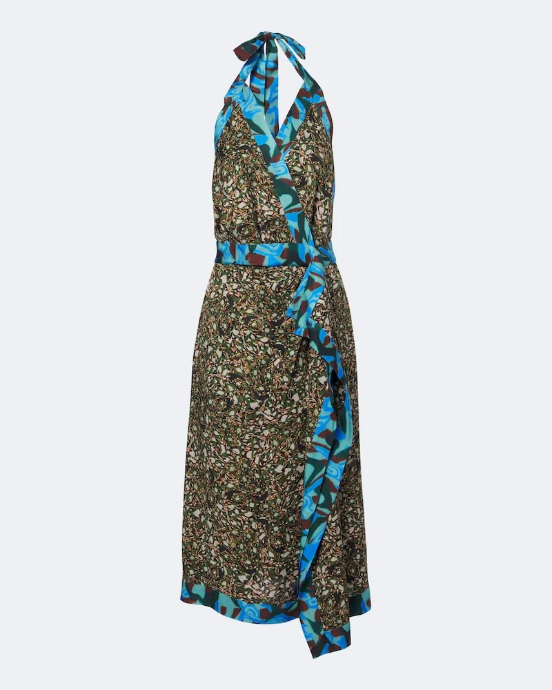 Dries van Noten Bedrucktes Midikleid Multicolor