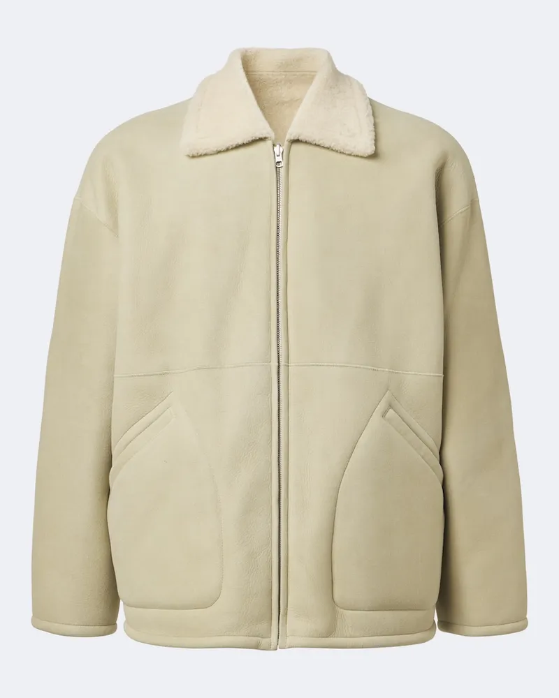 AURALEE Wendbarer Blouson aus Shearling Beige