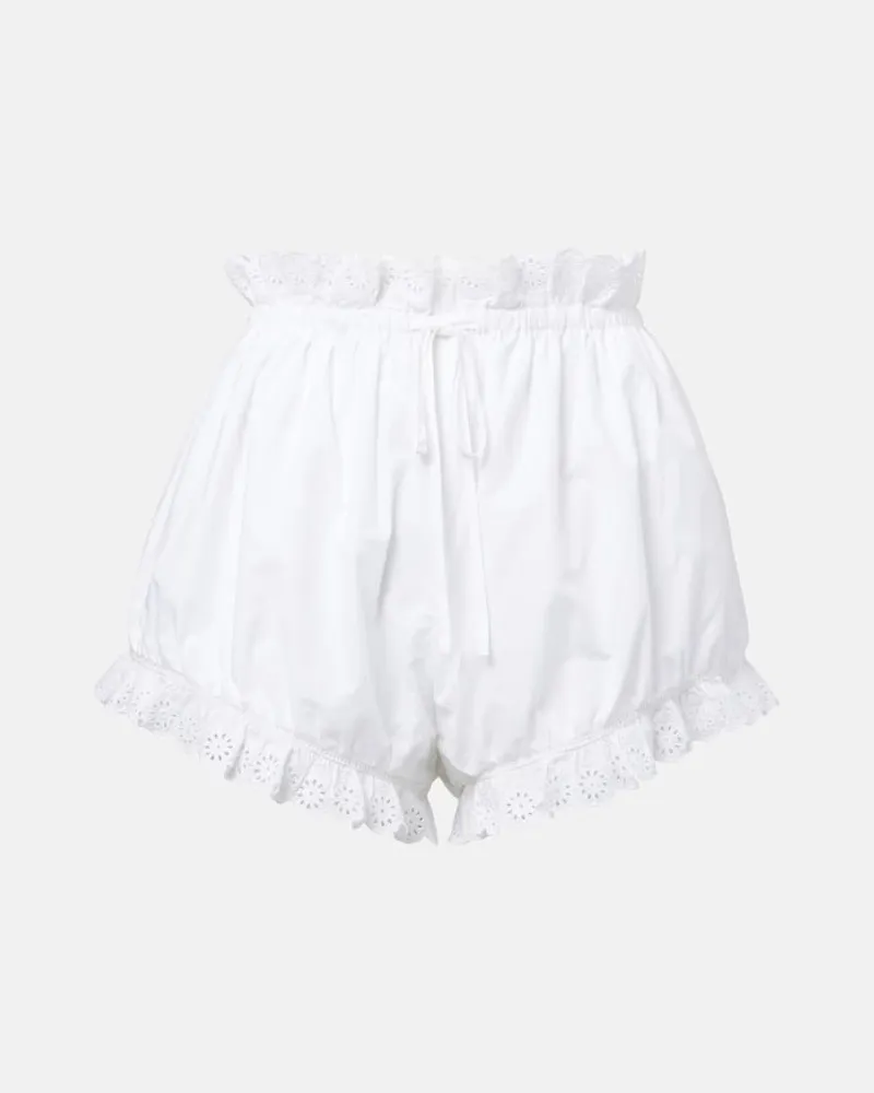 Posse Shorts Ezra aus Baumwolle Weiß