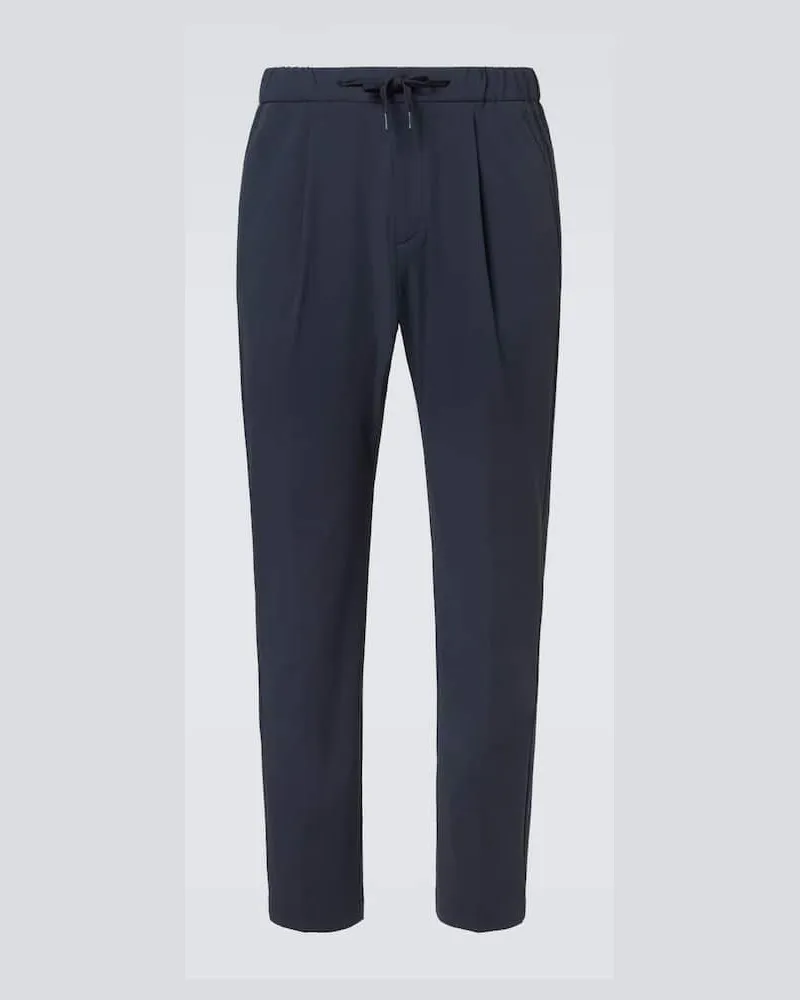 Herno Mid-Rise Tapered-Hose Blau