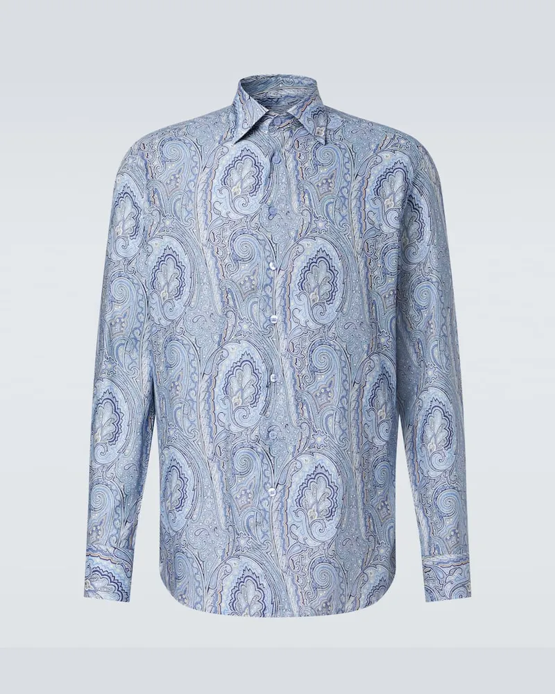 Etro Hemd aus Baumwolle Blau