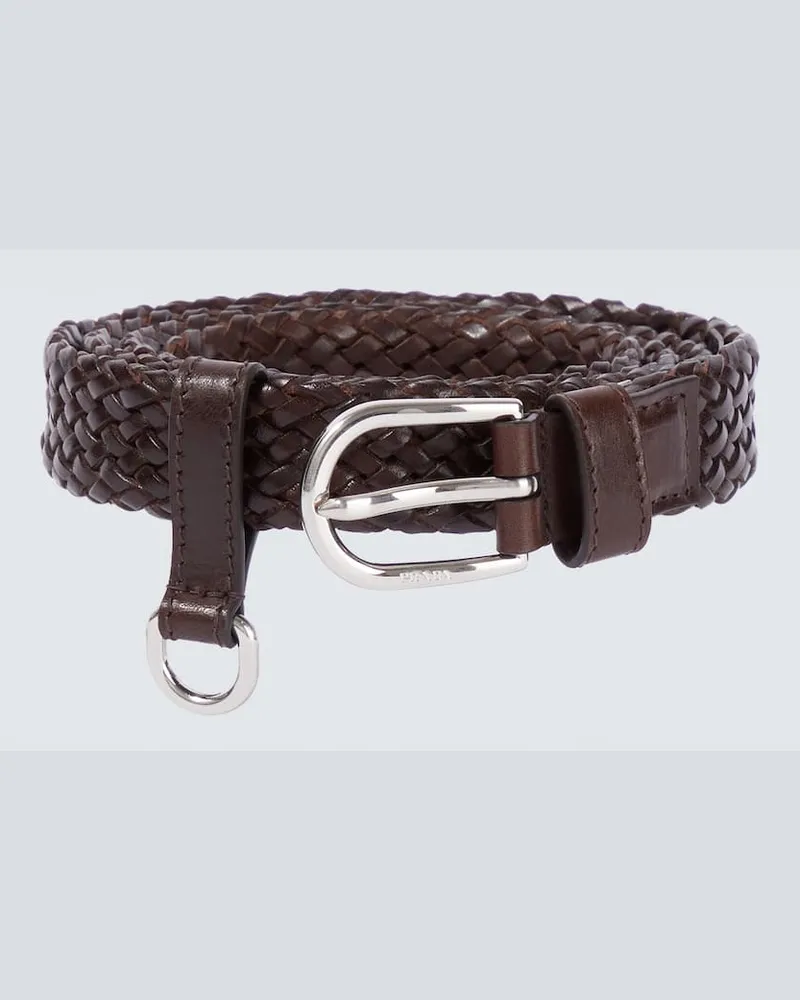 Prada Gürtel aus Leder Braun