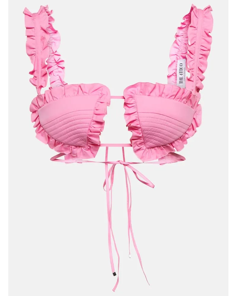 ATTICO Bralette Glory aus Baumwolle Pink