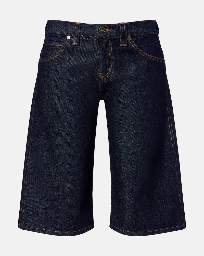 KHAITE Bermuda-Shorts Kinga aus Denim Blau