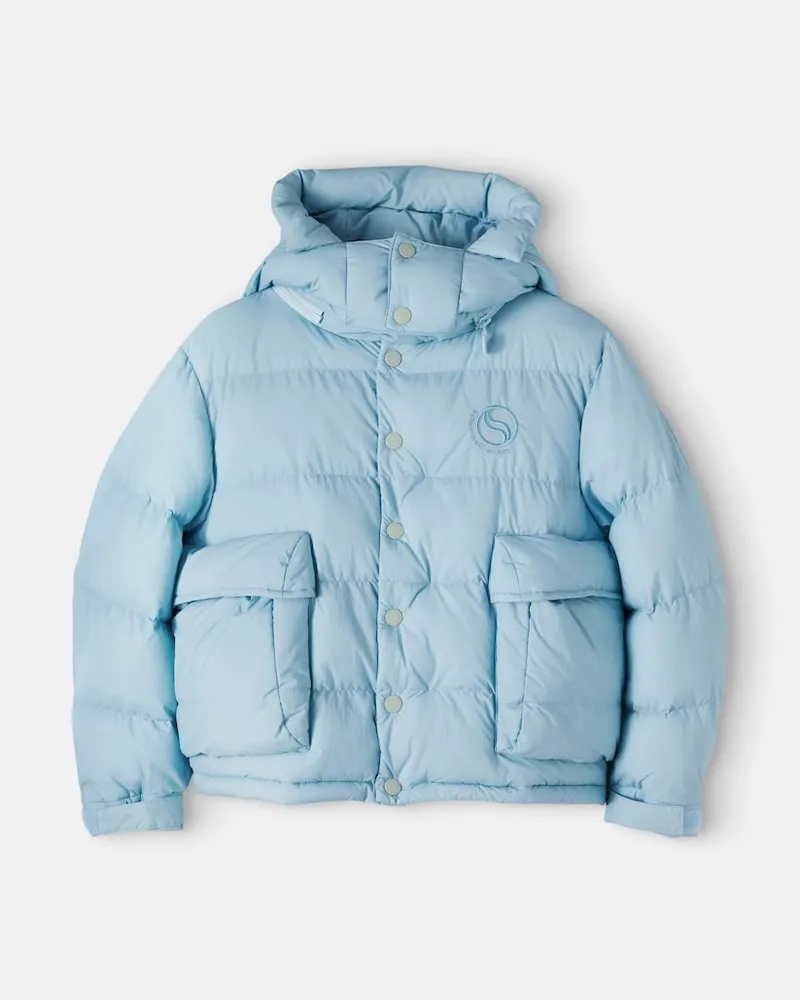 Stella McCartney Kids Wattierte Jacke Blau