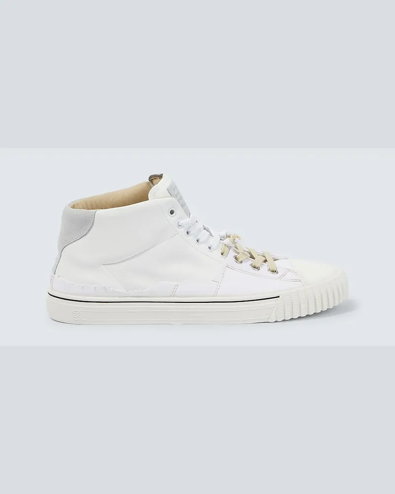 Maison Margiela High-Top Sneakers New Evolution aus Leder Weiß