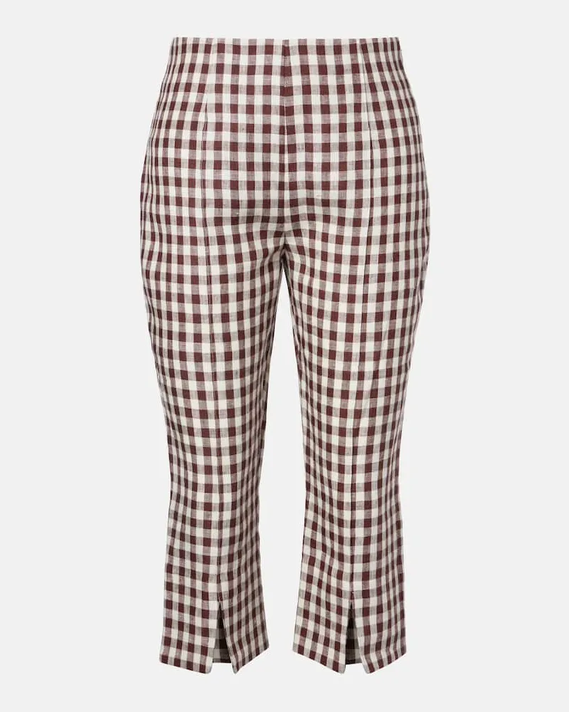 Posse Caprihose Sadie aus Leinen Braun