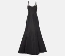 Verzierte Robe Tumpet aus Seide