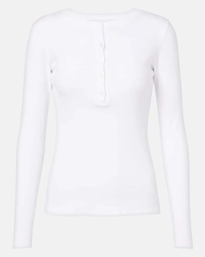 Nili Lotan Henley-Top Jordan aus Baumwolle Multicolor