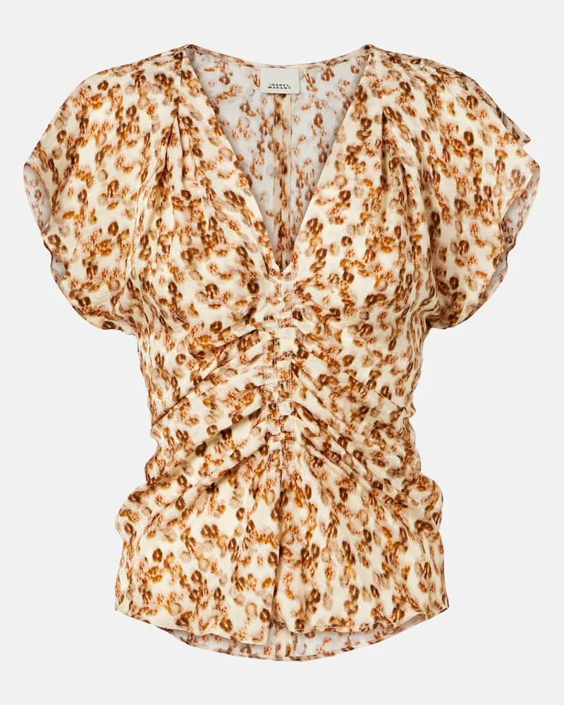 Isabel Marant Bedrucktes Top Lonea Multicolor