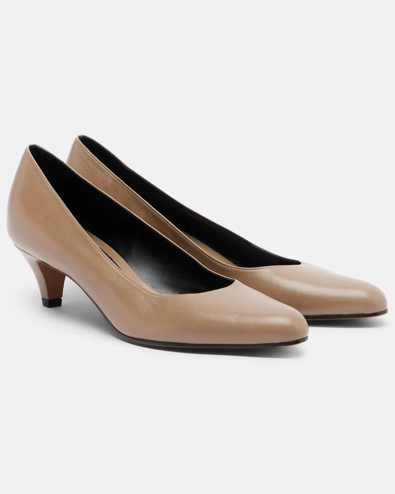 The Row Pumps Ornella aus Leder Braun