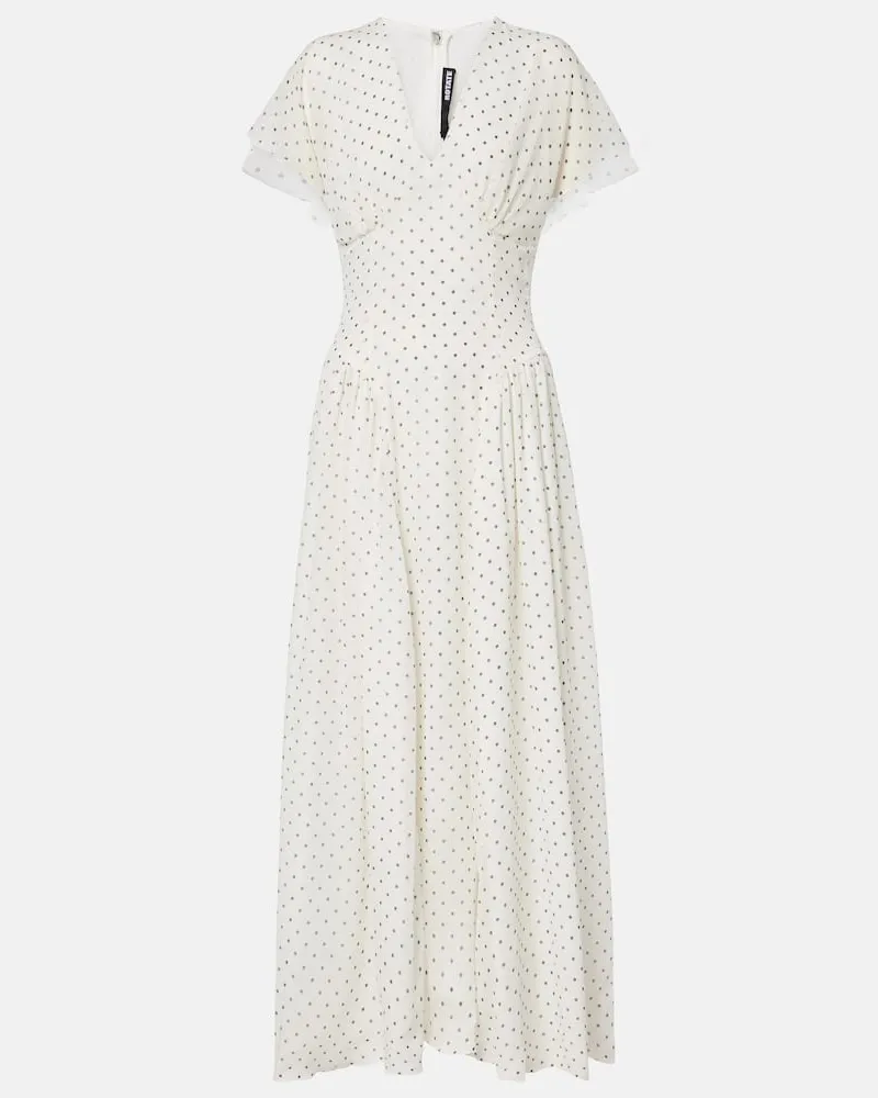 ROTATE Birger Christensen Maxikleid Weiß
