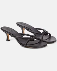 Bottega Veneta Sandalen Blink aus Leder Schwarz