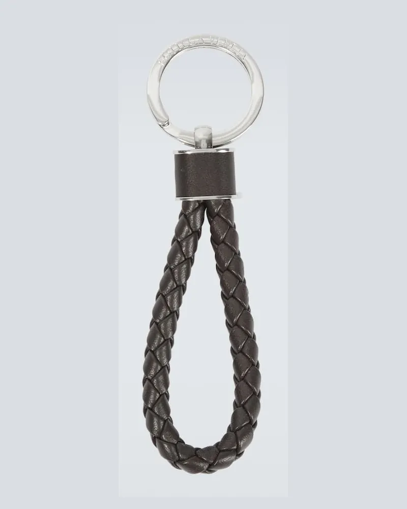Bottega Veneta Schlüsselanhänger aus Leder Schwarz