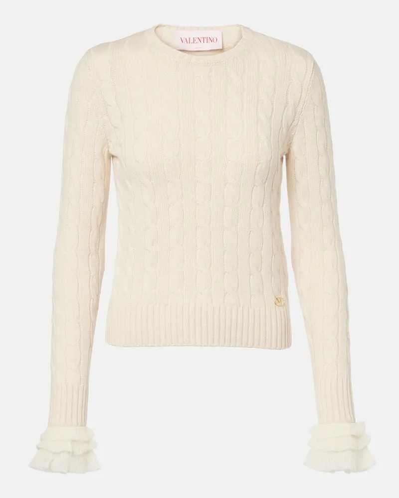 Valentino Garavani Pullover aus Kaschmir Beige