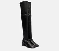 Overknee-Stiefel aus Leder