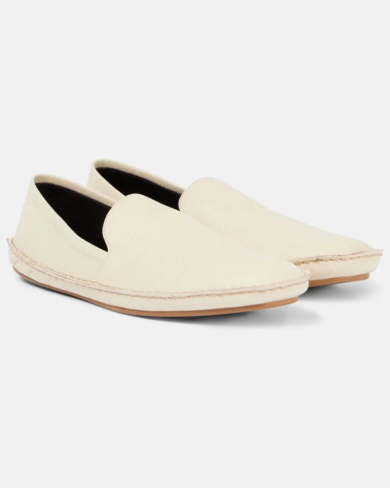 The Row Slip-Ons Vasko aus Leder Weiß