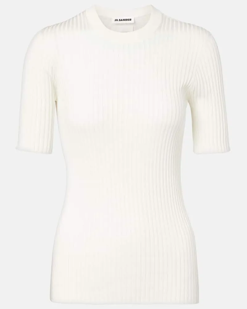 Jil Sander Pullover aus Seide Weiß