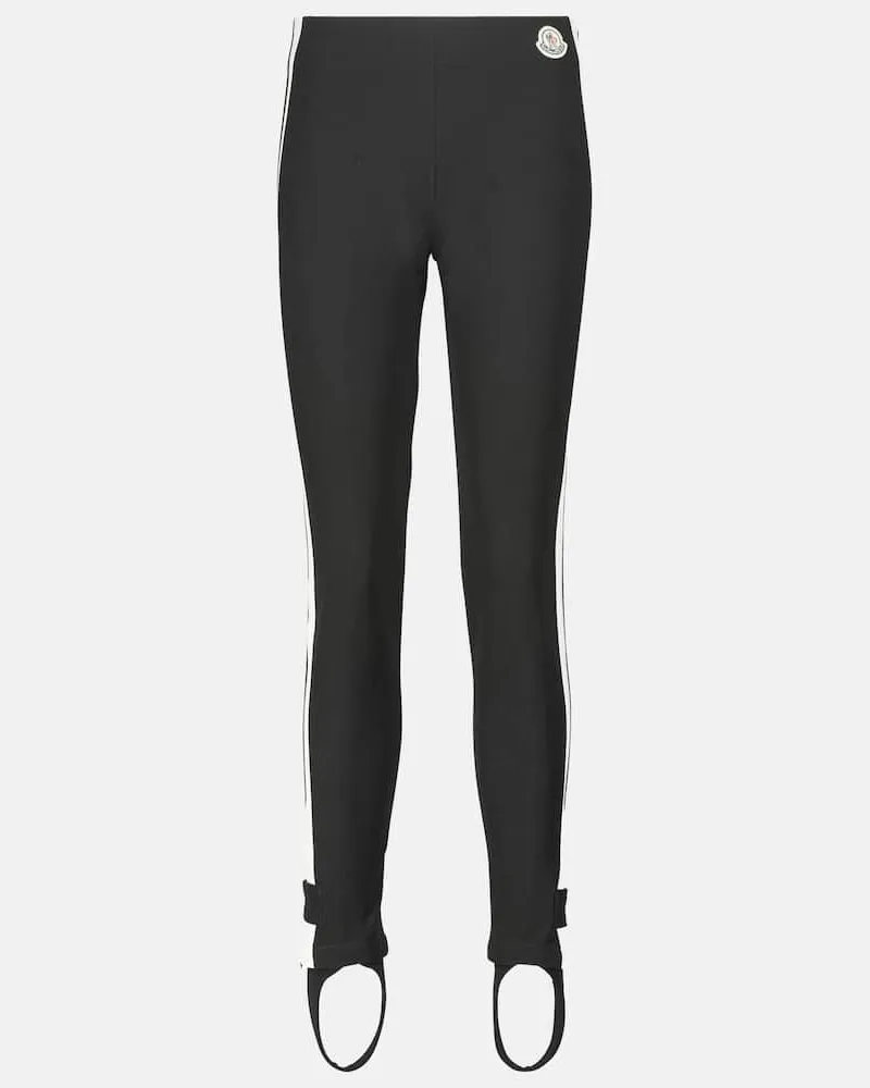 Moncler Steghose aus Jersey Schwarz