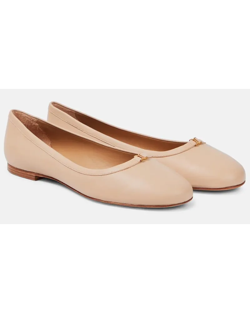 Chloé Chloe Ballerinas Marcie aus Leder Nude