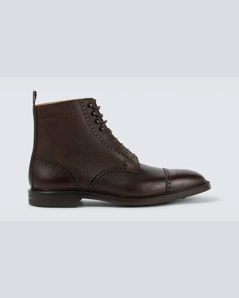 George Cleverley Schnürstiefel Toby  aus Leder Braun