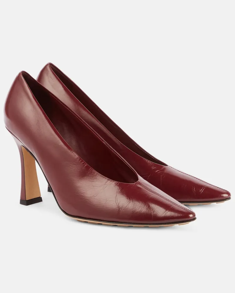 Bottega Veneta Pumps Sofia 90 aus Leder Burgunderrot