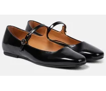 Mary-Jane-Ballerinas aus Leder
