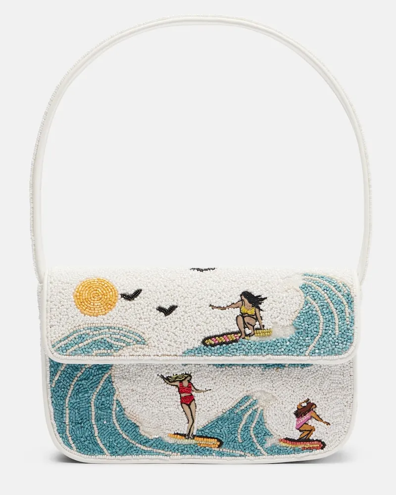 STAUD Schultertasche Tommy mit Pailletten Multicolor