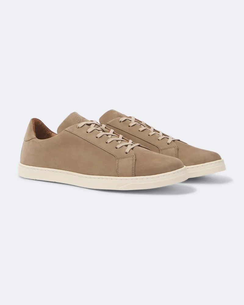 George Cleverley Sneakers Jack III aus Leder Beige