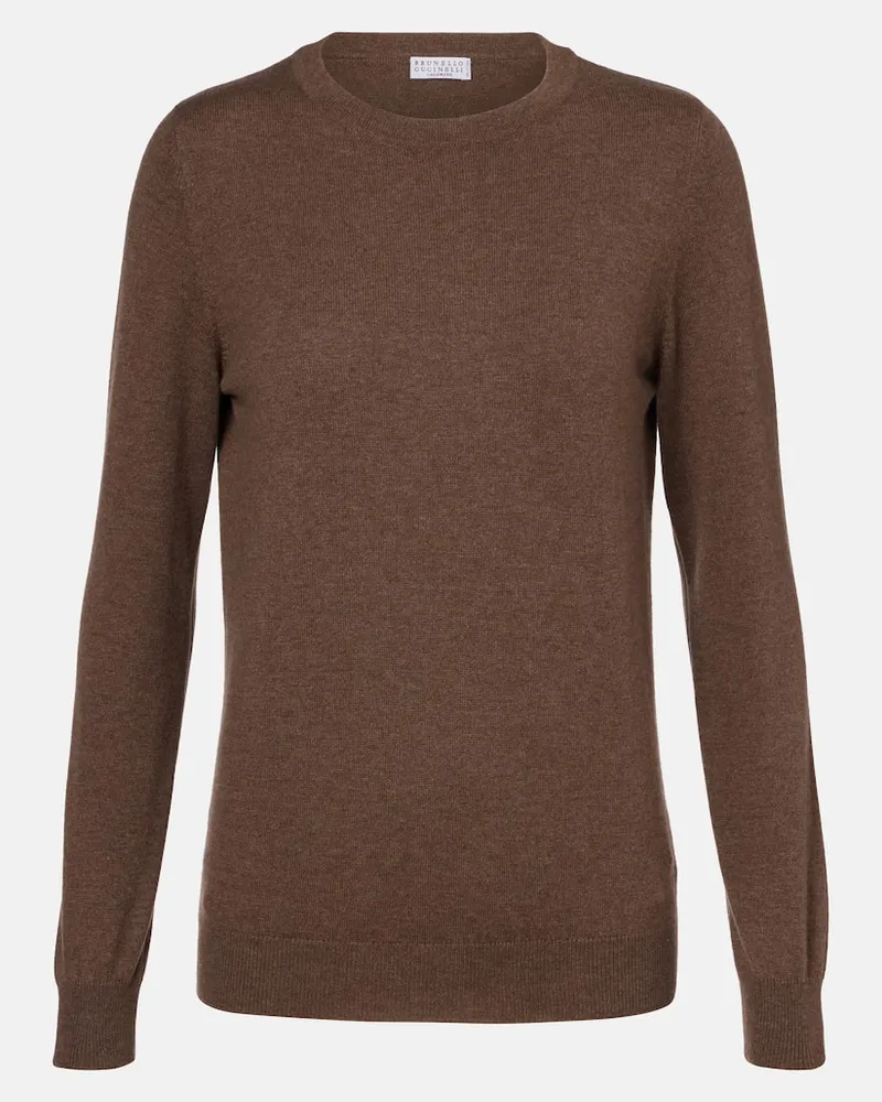 Brunello Cucinelli Pullover aus Kaschmir Braun