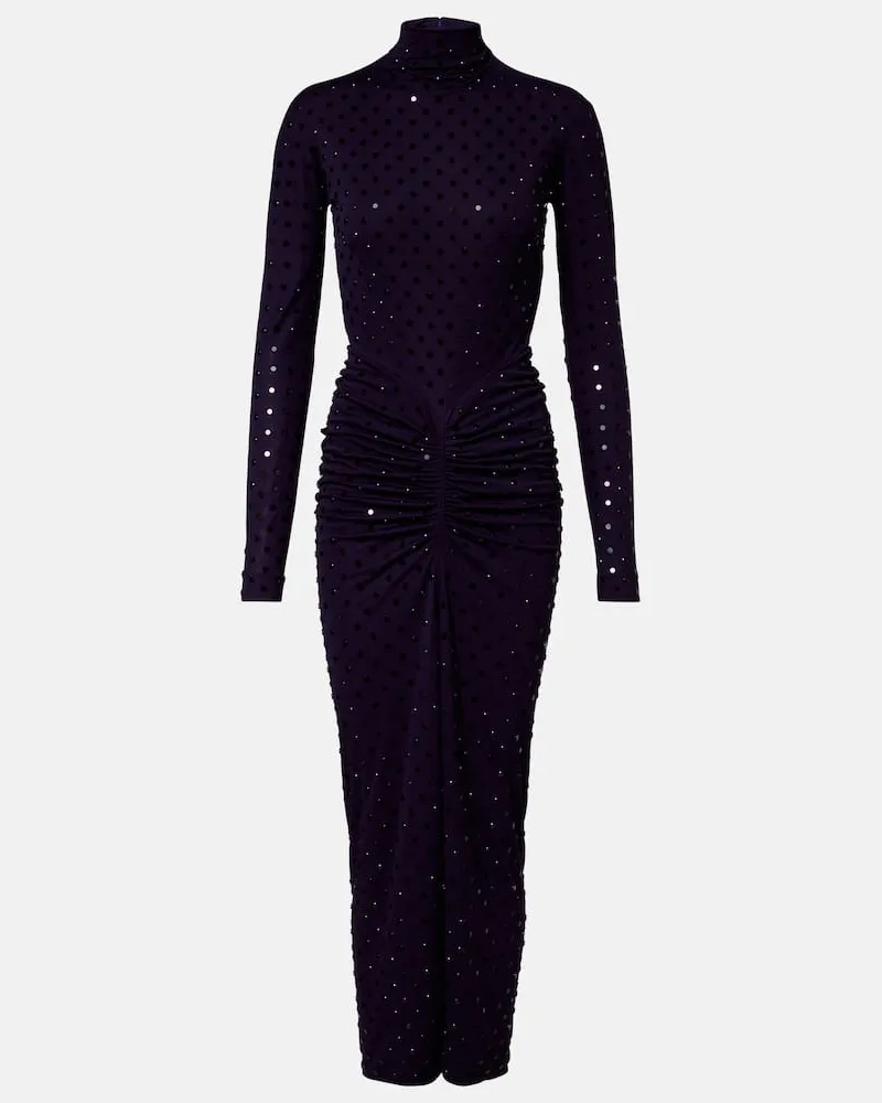 Alaïa Alaïa Verziertes Midikleid Violett